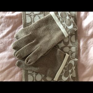 COACH Scarf & Gloves